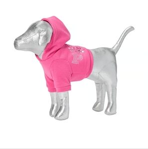Limited Edition Pink Metalic Mini Bling Dog. Size: Large (8.3"Hx12.6"Lx3.5"D)